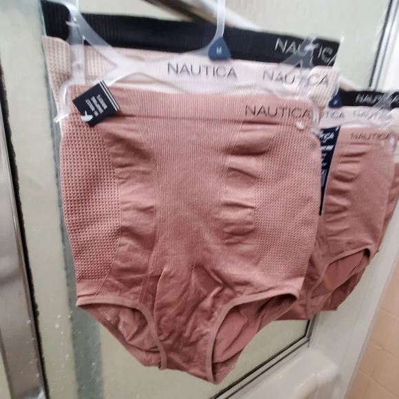 NWT Nautica Intimates 3PK Seamless Hi-WaistShapingBriefs; Sizes S, M, & L. $37